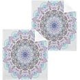 thumbnail image 1 of Dreamtimes 6 PCS Flower with Mandala Washcloths, 12 X 12 Inches Cotton Wash Cloths, Highly Absorbent and Soft Face Towels for Bathroom,Gym,Hotel and Spa, 1 of 7
