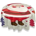 thumbnail image 1 of Dreamtimes 60" Christmas Santa Claus Round Tablecloth, Waterproof Stain and Wrinkle Resistant Washable Decorative Table Covers for Kitchen Dining Tabletop Party Outdoor Picnic, 1 of 7