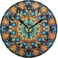 thumbnail image 1 of Dreamtimes Abstract Mandala Wall Clock, Silent Non Ticking 10 Inch Battery Operated Wall Clocks, Easy to Read Clock for Home Kitchen Living Room Bathroom Office, 1 of 6