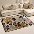 thumbnail image 1 of Dreamtimes Abstract Tropical Leaves Area Rug, 36"x24" Grunge Leopard Camouflage Spots Non-Slip Washable Indoor Door Mat, Absorbent Floor Mat for Bedroom Kitchen Entryway Bathroom, 1 of 7