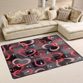 thumbnail image 1 of Dreamtimes Abstract Valentines Love Heart Non-Slip Area Rug 72"x48", Soft Non Slip Washable Floor Mats for Indoor Front Porch,Living Room, Bedroom,Kitchen, 1 of 5