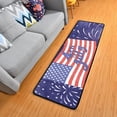 thumbnail image 1 of Dreamtimes American Flag Firework Hallway Runner Rug 2'x6' Kitchen Rug with Rubber Backing 4th of July Non Slip Entryway Rug Runner Washable Soft Area Rug for Hallway Bedroom Kitchen Decor, 1 of 6