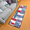 thumbnail image 1 of Dreamtimes Anchor Vintage American Flag Hallway Runner Rug 2'x6' Kitchen Rug with Rubber Backing Soul of The Sea Non Slip Entryway Rug Runner Washable Soft Area Rug for Hallway Bedroom Kitchen Decor, 1 of 6