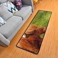 thumbnail image 1 of Dreamtimes Angry Cow Runner Rug 2'x6' Kitchen Rug Non Slip with Rubber Backing Green Lawn Washable Soft Area Rug Carpet Entryway Rug Runner for Hallway Bedroom Kitchen Decor, 1 of 6