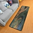 thumbnail image 1 of Dreamtimes Artistic Abstract Marble Hallway Runner Rug 2'x6' Kitchen Rug with Rubber Backing Glittery Golden Non Slip Entryway Rug Runner Washable Soft Area Rug for Hallway Bedroom Kitchen Decor, 1 of 6