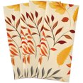 thumbnail image 1 of Dreamtimes Autumn Leaf Flowers Kitchen Towel, Dish Towels Quick Drying Tea Towels Absorbent Hand Towels for Kitchen Sink Dinner Table 28 x 18 Inches, Set of 4, 1 of 7