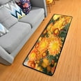 thumbnail image 1 of Dreamtimes Autumn Yellow Flowers Hallway Runner Rug 2'x6' Kitchen Rug with Rubber Backing Fall Floral Non Slip Entryway Rug Runner Washable Soft Area Rug for Hallway Bedroom Kitchen Decor, 1 of 6