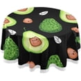 thumbnail image 1 of Dreamtimes Avocado Round Tablecloth 60", Waterproof Tablecloth Stain Resistant and Wrinkle Decorative Patio Table Cloths for Kitchen Dinning Room Party Home Garden Picnic, 1 of 7