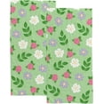 thumbnail image 1 of Dreamtimes Bath Hand Kitchen Towels Roses Flowers Face Towel 2 Pack Washcloth Soft Quick Dry Super Absorbent Bathroom, 1 of 6