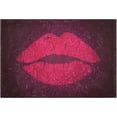 thumbnail image 1 of Dreamtimes Bath Mat Toiletry Mat Red Lips Print, Bath Mats for Bathroom Non-Slip, Super Soft and Water Absorbent, Microfiber Bath Rugs, Bathroom Rugs for Bathroom Floor, Tub and Shower, 17.3"x13.4", 1 of 4