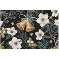thumbnail image 1 of Dreamtimes Bath Mats Toiletry Mat Ring Bell Floral Print, Bath Mats for Bathroom Non-Slip Super Soft Absorbent Microfiber Bath Rugs, Bathroom Rugs for Bathroom Floor, Tub and Shower, 17.3"x13.4", 1 of 4