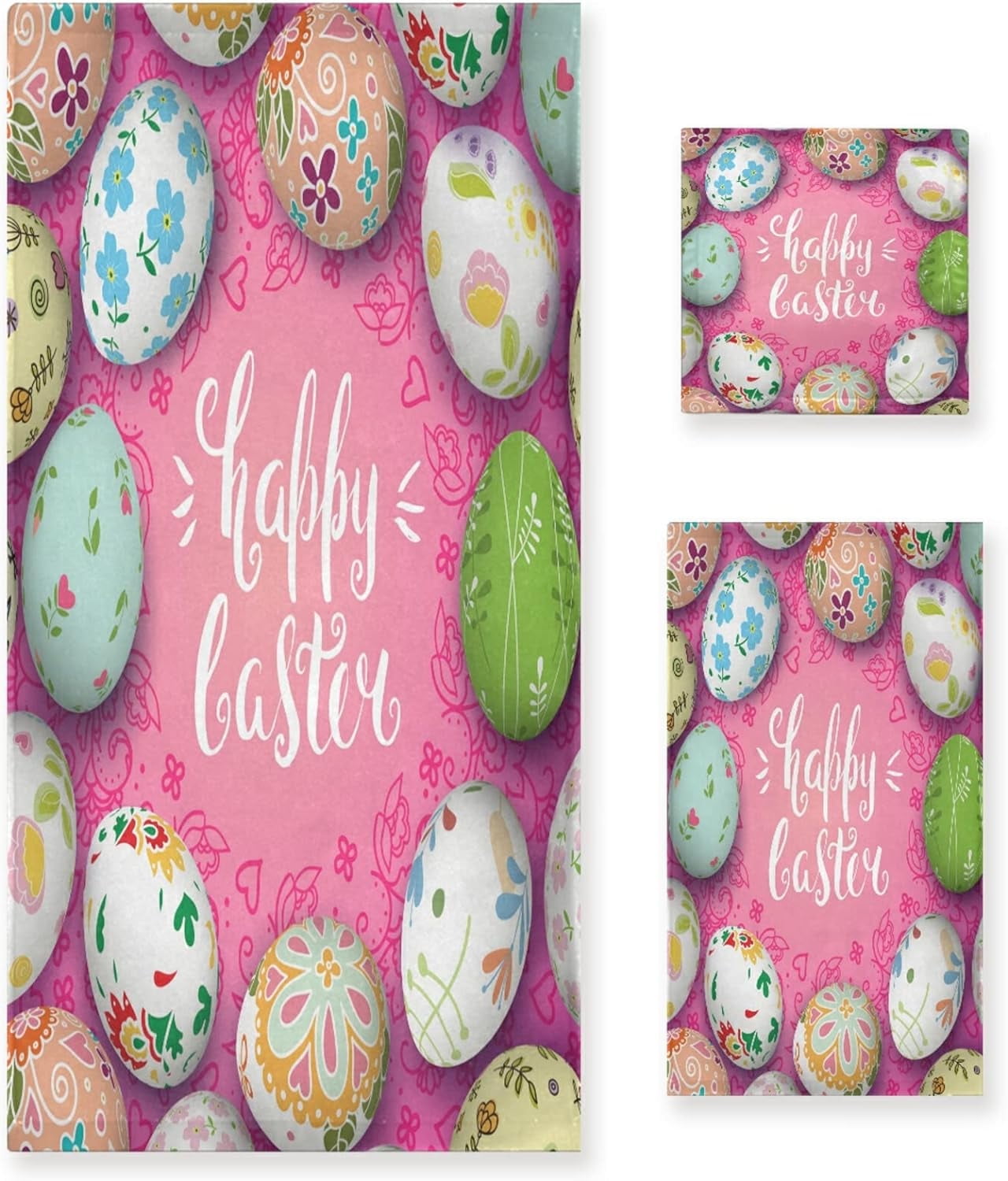 Dreamtimes Dreamtimes Bathroom Easter Decorative Towel Set with Vintage ...