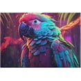 thumbnail image 1 of Dreamtimes Bathroom Rug Mats Beautiful Rainbow Parrot Print, Bath Mats for Bathroom Non-Slip Super Soft Absorbent Microfiber Bath Rugs, Bathroom Rugs for Bathroom Floor, Tub and Shower, 17.3"x13.4", 1 of 4