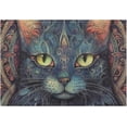 thumbnail image 1 of Dreamtimes Bathroom Rug Mats Ethnic Cat Painting Print, Bath Mats for Bathroom Non-Slip Super Soft Absorbent Microfiber Bath Rugs, Bathroom Rugs for Bathroom Floor, Tub and Shower, 24"x16", 1 of 4