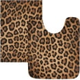 thumbnail image 1 of Dreamtimes Bathroom Rug Set 2 Pieces Leopard Print Soft and Absorbent Bathroom Floor Mat Non Slip Commode Contour Rug Plush Bath Mat Set, Machine Washable and Easier to Dry, 1 of 7