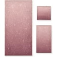 thumbnail image 1 of Dreamtimes Bathroom Valentine's Day Decorative Towel Set with Rose Gold Sequins Print, 3-Piece Set with 30x60 inch Bath Towel, 16x28 inch Hand Towel & 13x13 inch Washcloth, 1 of 6