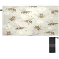 thumbnail image 1 of Dreamtimes Beach Towels Flower Bee Camping Towels Animal Sand Free Beach Towel, 30"x60" Large Beach Towels Quick Dry Bath Travel Towels Pool Yoga Beach Mat for Men Women, 1 of 7