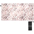 thumbnail image 1 of Dreamtimes Beach Towels Rose Gold Leopard Camping Towels Animal Sand Free Beach Towel, 30"x60" Large Beach Towels Quick Dry Bath Travel Towels Pool Yoga Beach Mat for Men Women, 1 of 7