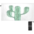 thumbnail image 1 of Dreamtimes Beach Towels Watercolor Cactus Camping Towels Green Leaf Sand Free Beach Towel, 30"x60" Large Beach Towels Quick Dry Bath Travel Towels Pool Yoga Beach Mat for Men Women, 1 of 7