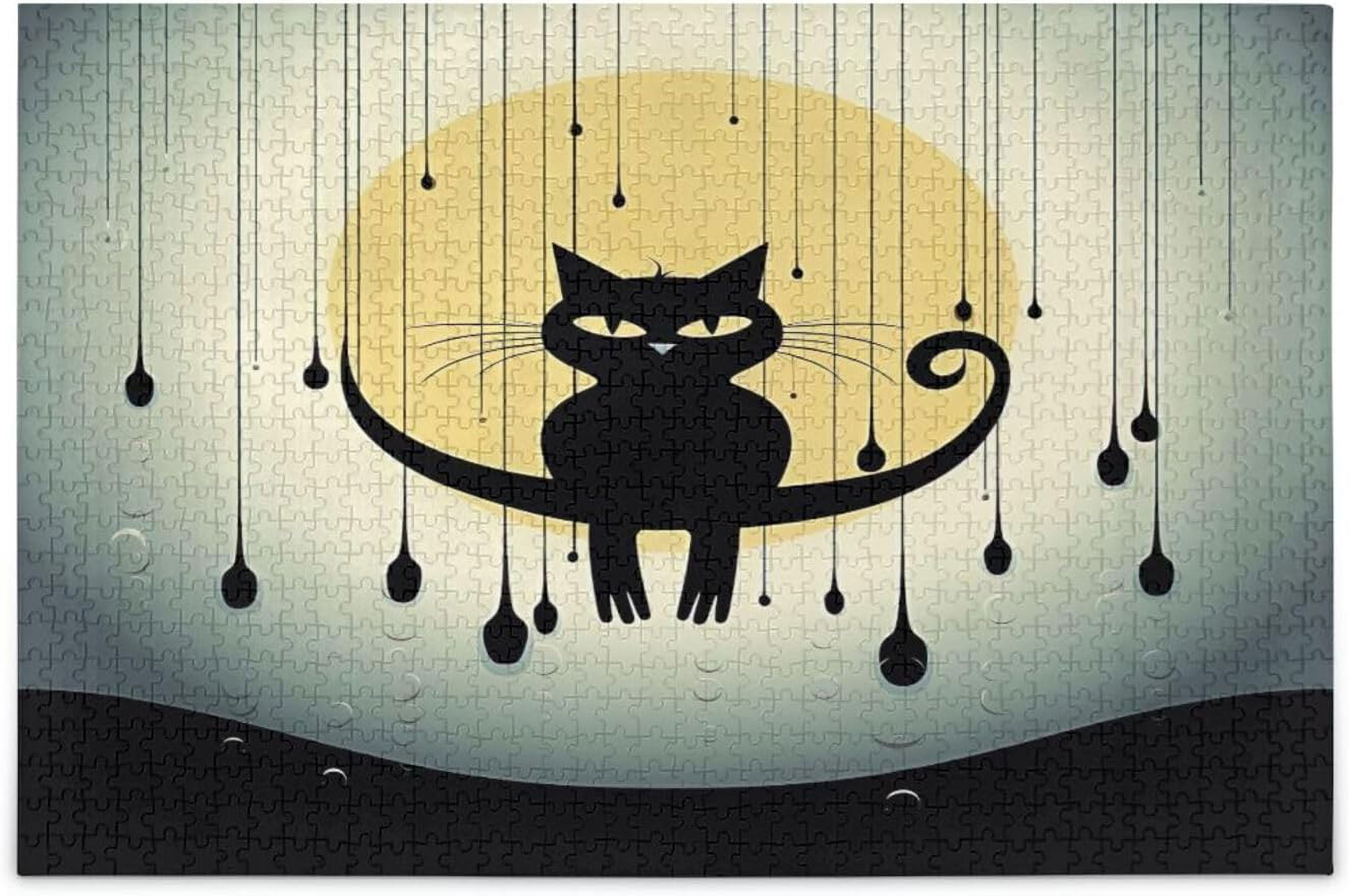 Dreamtimes Orecchini Pendenti Con Gatto | Testa Di Gatto Storta In Acciaio Inossidabile | Gioielli Carini Per Donna | Regalo In Sacchetto Di Velluto - copertina