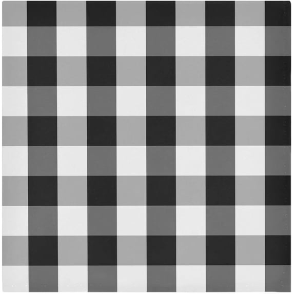 Dreamtimes Black and White Buffalo Check Cloth Napkins Set of 1,Reusable Washable Polyester Dinner Table Napkins for Kitchen,Dining,Restaurant,Party Decoration