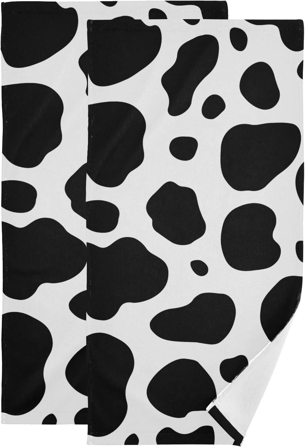 Cow Print Hand Towels