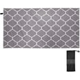 thumbnail image 1 of Dreamtimes Black and White Moroccan Pattern Beach Towel Lightweight Compact Oversized Travel Towels Absorbent Quick Dry Towel for Swimming Camping Holiday, 1 of 7