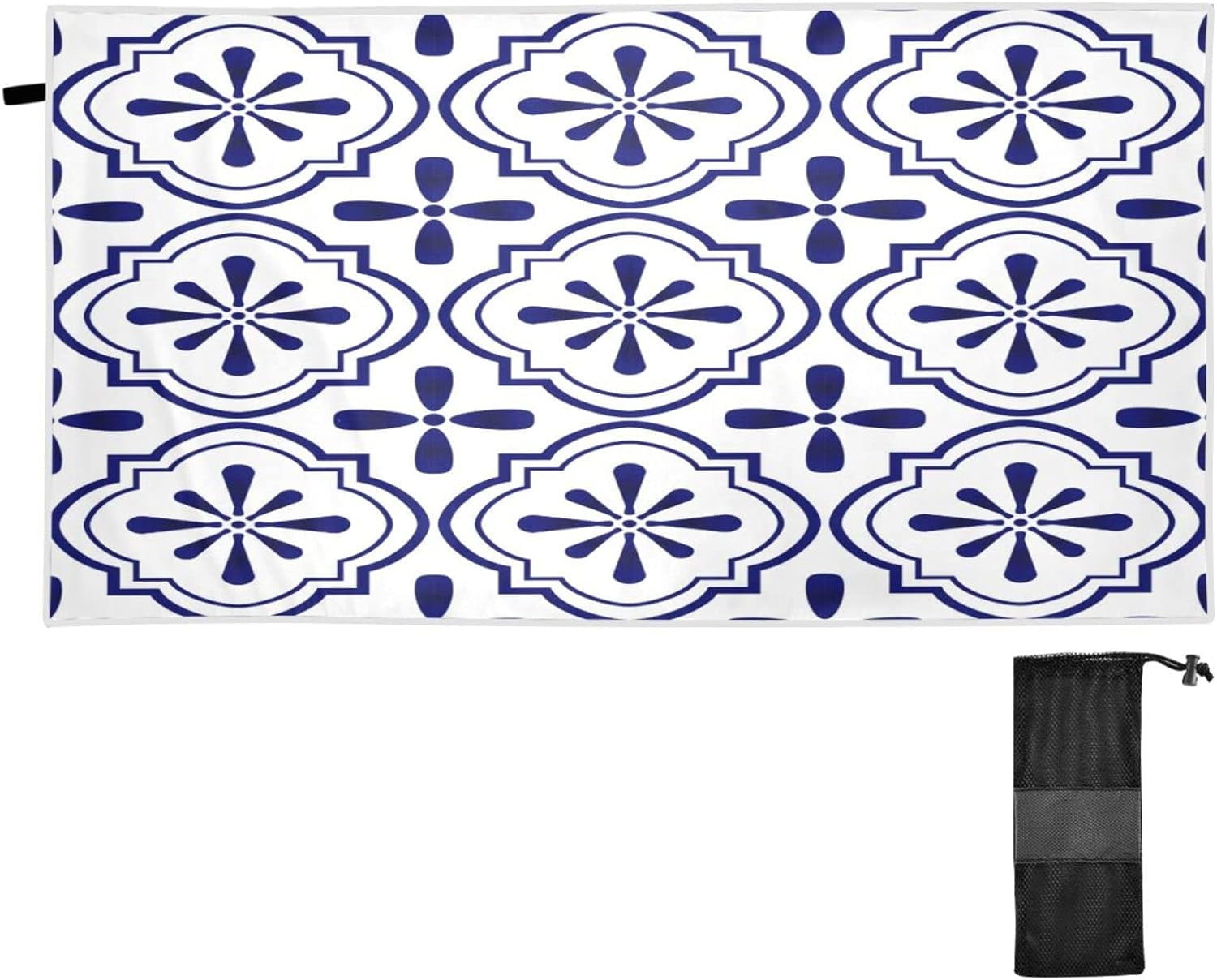 Clementine A Clementine Summer Towel - Blue/White