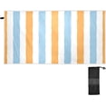 thumbnail image 1 of Dreamtimes Blue and Yellow Vertical Stripes Beach Towel,Absorbent Quick Dry Sport Towel Oversized Lightweight Soft Bath Towel for Travel Sports Pool Swimming Bath Camping 30x60in, 1 of 7