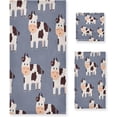 thumbnail image 1 of Dreamtimes Cartoon Cow Towel Set of 3, Highly Absorbent Soft Towels with Bath Towel, Hand Towel and Washcloth for Bathroom Hotel Gym Spa, 1 of 7