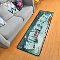 thumbnail image 1 of Dreamtimes Cartoon Winter Snowman Hallway Runner Rug 2'x6' Kitchen Rug with Rubber Backing Christmas Snow Non Slip Entryway Rug Runner Washable Soft Area Rug for Hallway Bedroom Kitchen Decor, 1 of 6