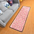 thumbnail image 1 of Dreamtimes Catoon Pretty Cat Hallway Runner Rug 2'x6' Kitchen Rug with Rubber Backing Pink Kitten Non Slip Entryway Rug Runner Washable Soft Area Rug for Hallway Bedroom Kitchen Decor, 1 of 6