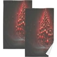 thumbnail image 1 of Dreamtimes Christmas Ball Cotton Hand Towel Set of 2, Highly Absorbent Soft Fingertip Towels for Bathroom Kitchen Hotel Gym Spa, 16 x 28 Inch, 1 of 7