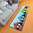 thumbnail image 1 of Dreamtimes Christmas Cute Penguins Hallway Runner Rug 2'x6' Kitchen Rug with Rubber Backing Winter Snowflakes Non Slip Entryway Rug Runner Washable Soft Area Rug for Hallway Bedroom Kitchen Decor, 1 of 6