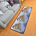 thumbnail image 1 of Dreamtimes Christmas Hat Sloth Hallway Runner Rug 2'x6' Kitchen Rug with Rubber Backing Winter Snow Non Slip Entryway Rug Runner Washable Soft Area Rug for Hallway Bedroom Kitchen Decor, 1 of 6
