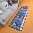 thumbnail image 1 of Dreamtimes Christmas Santa Claus Hallway Runner Rug 2'x6' Kitchen Rug with Rubber Backing Winter Snowflake Non Slip Entryway Rug Runner Washable Soft Area Rug for Hallway Bedroom Kitchen Decor, 1 of 6