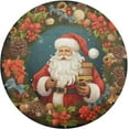 thumbnail image 1 of Dreamtimes Christmas Santa Claus Placemats Set of 1 Non-Slip Heat Resistant Dining Table Place Mats Washable Kitchen PVC Weave Table Mats, 1 of 7