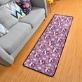 thumbnail image 1 of Dreamtimes Christmas Santa Girl Hallway Runner Rug 2'x6' Kitchen Rug with Rubber Backing Snowflake Purple Cute Non Slip Entryway Rug Runner Washable Soft Area Rug for Hallway Bedroom Kitchen Decor, 1 of 6