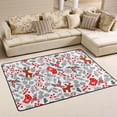 thumbnail image 1 of Dreamtimes Christmas Socks Deer Non-Slip Area Rug 72"x48", Winter Snowflake Stocking Soft Non Slip Washable Floor Mats for Indoor Front Porch,Living Room, Bedroom,Kitchen, 1 of 7