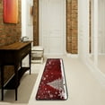 thumbnail image 1 of Dreamtimes Christmas Tree Red Hallway Runner Rug 2'x6' Kitchen Rug with Rubber Backing Winter Snowflake Xmas Non Slip Entryway Rug Runner Washable Soft Area Rug for Hallway Bedroom Kitchen Decor, 1 of 6