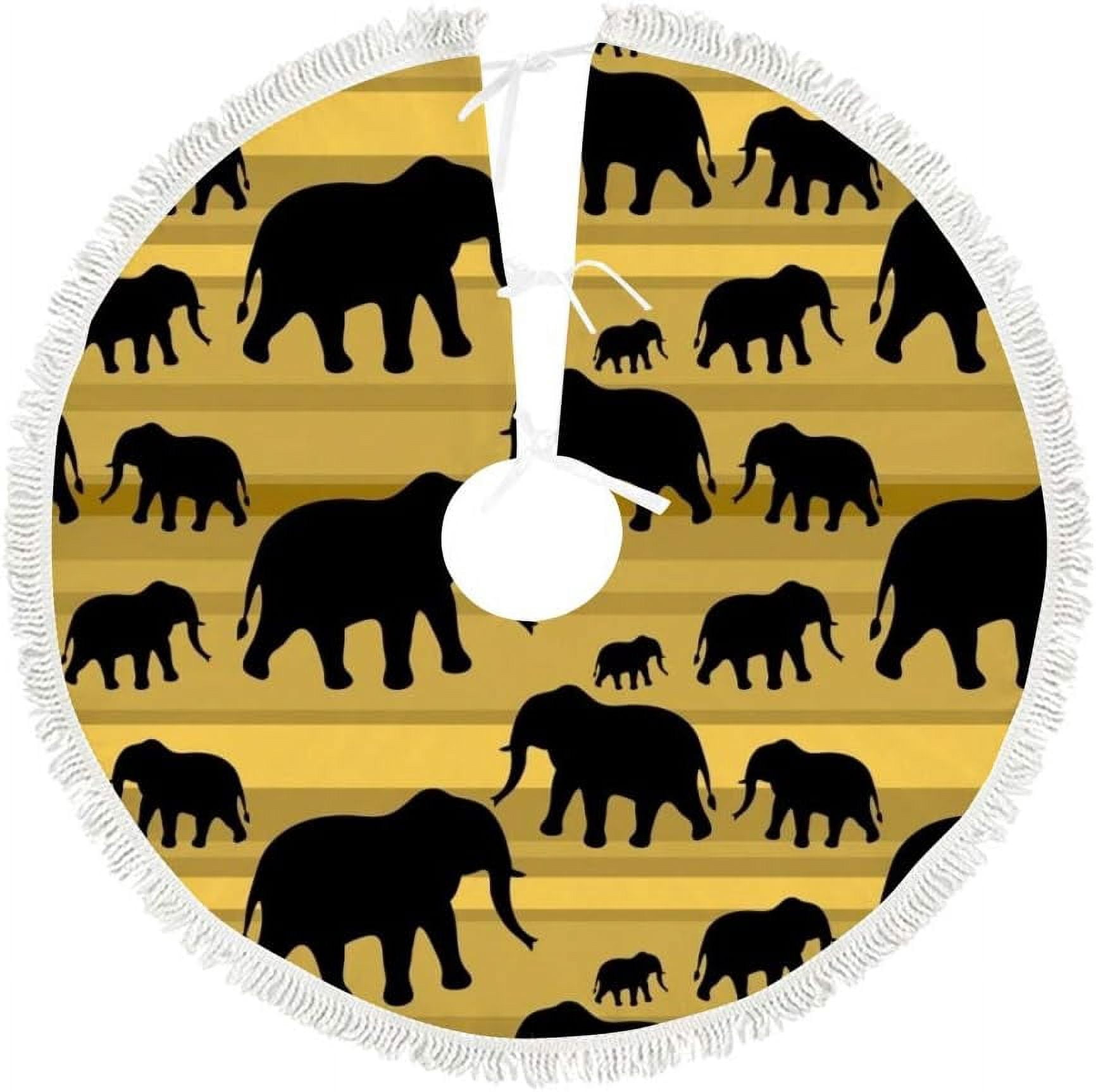 Dreamtimes Christmas Tree Skirt 48 In Elephants On Wood Color Christmas dreamtimes-christmas-tree-skirt-48-in-elephants-on-wood-color-christmas