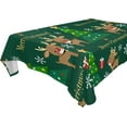 thumbnail image 1 of Dreamtimes Christmas Tree Tablecloth, Waterproof Washable Polyester Square Table Cover, Durable Tablecloth for Kitchen Dining Table Party Decor, 54"x72", 1 of 7