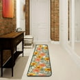 thumbnail image 1 of Dreamtimes Colorful Palm Leaves Hallway Runner Rug 2'x6' Kitchen Rug with Rubber Backing Artistic Leaves Pattern Non Slip Entryway Rug Runner Washable Soft Area Rug for Hallway Bedroom Kitchen Decor, 1 of 6