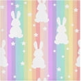 thumbnail image 1 of Dreamtimes Colorful Striped Rabbit Cloth Napkins Set of 1,Reusable Washable Polyester Dinner Table Napkins for Kitchen,Dining,Restaurant,Party Decoration, 1 of 7