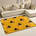 thumbnail image 1 of Dreamtimes Cute Black Cat Pumpkin Non-Slip Area Rug 36"x24", Halloween Yellow Floor Carpet Comfort Floor Mats Decor for Indoor Front Porch,Living Room, Bedroom,Kitchen, 1 of 7
