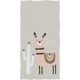 thumbnail image 1 of Dreamtimes Cute Cartoon Llama Childish Cactus Pattern Soft Absorbent Guest Hand Towels Multipurpose for Bathroom, Hotel, Gym and Kitchen (16" x 30"), 1 of 4