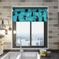 thumbnail image 1 of Dreamtimes Cute Cat Windows Valance Curtains, 54x18in Double Layer Short Blackout Window Topper Treatment for Bathroom,Kitchen,Living Room,Cafe Decor,1 Panel, 1 of 6