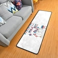 thumbnail image 1 of Dreamtimes Cute Cats July 4th Hallway Runner Rug 2'x6' Kitchen Rug with Rubber Backing American Independence Day Non Slip Entryway Rug Runner Washable Soft Area Rug for Hallway Bedroom Kitchen Decor, 1 of 6