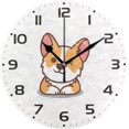 thumbnail image 1 of Dreamtimes Cute Corgi Dog Winking Eye Wall Clock, 10 Inch Silent Non Ticking Round Clock Oil Painting Clock Easy to Read Clock for Living Room Bedroom Bathroom Home Decor, 1 of 7