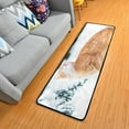 thumbnail image 1 of Dreamtimes Cute Ginger Cat Snow Hallway Runner Rug 2'x6' Kitchen Rug with Rubber Backing Winter Kitten Snowy Non Slip Entryway Rug Runner Washable Soft Area Rug for Hallway Bedroom Kitchen Decor, 1 of 6